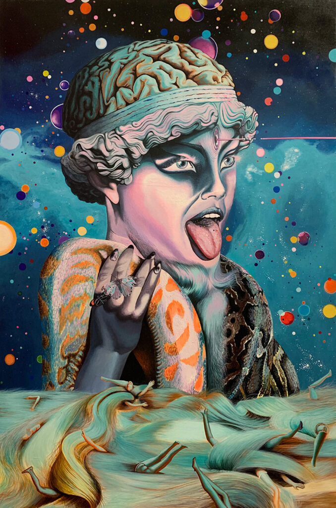 Hermathena, The End Acrylic on canvas 90x60cm