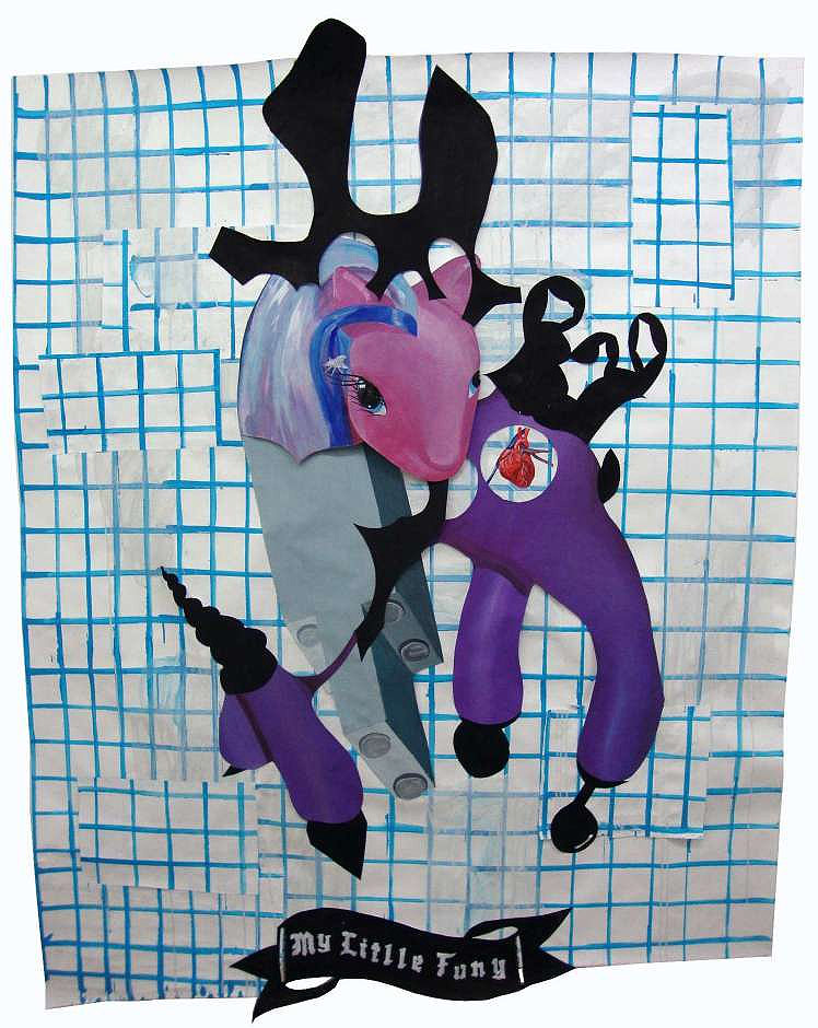 Michail Parlamas, My Little Fony, My Little Fony, Acrylic on canvas, 190x120cm, 2009