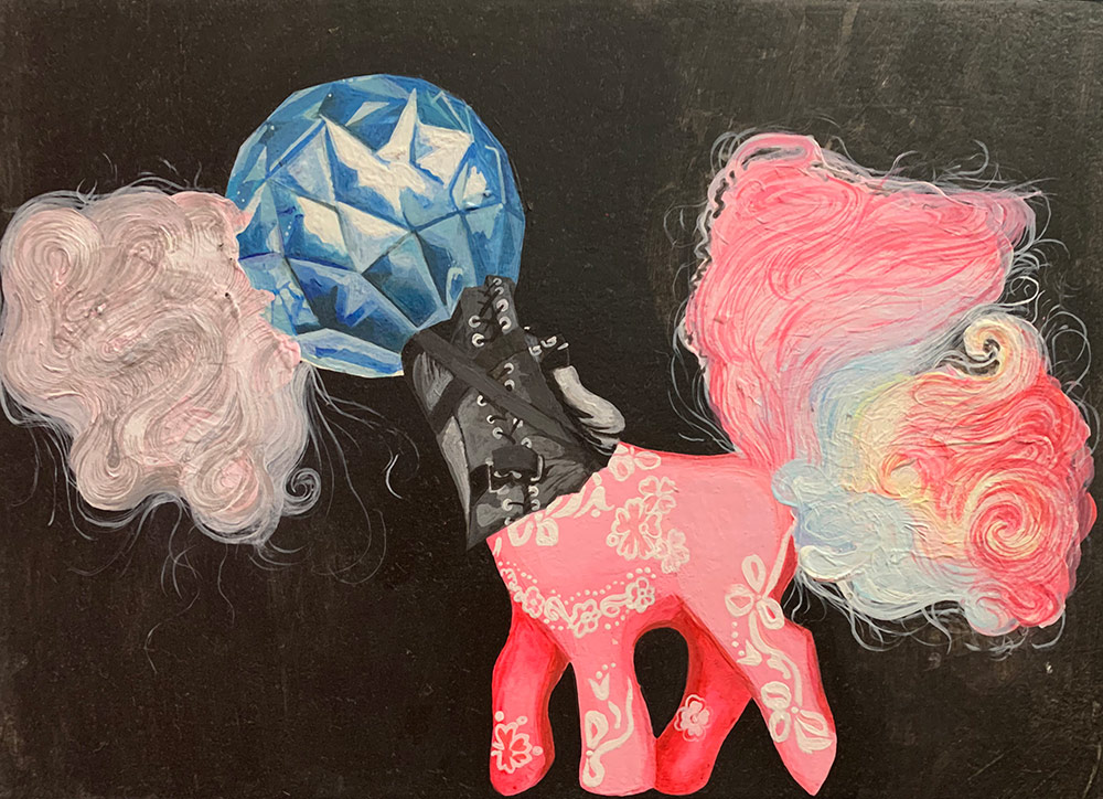 Michail Parlamas, My Little Fony, Pony Freak Series, 30x20cm, 2010