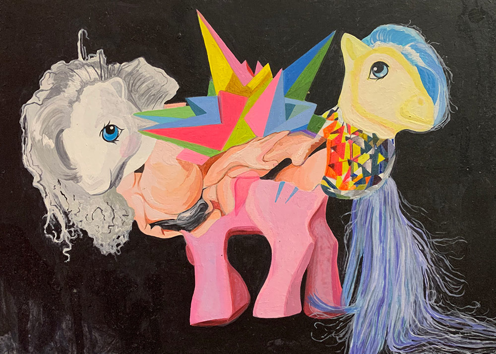 Michail Parlamas, My Little Fony, Pony Freak Series, 30x20cm, 2010
