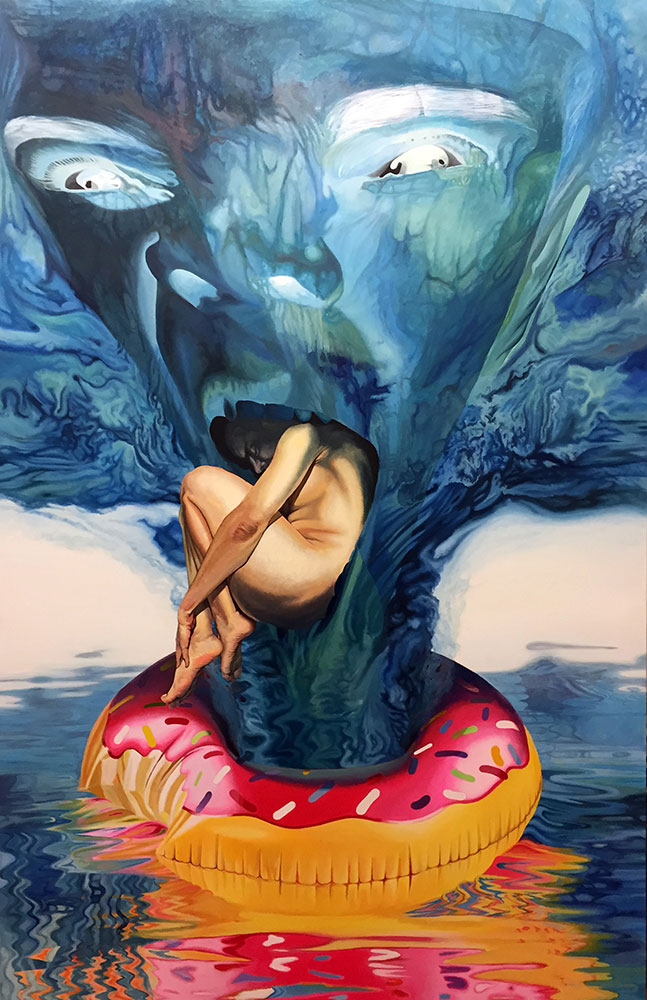 Matryoska, Acrylic on canvas 190x120cm, 2020