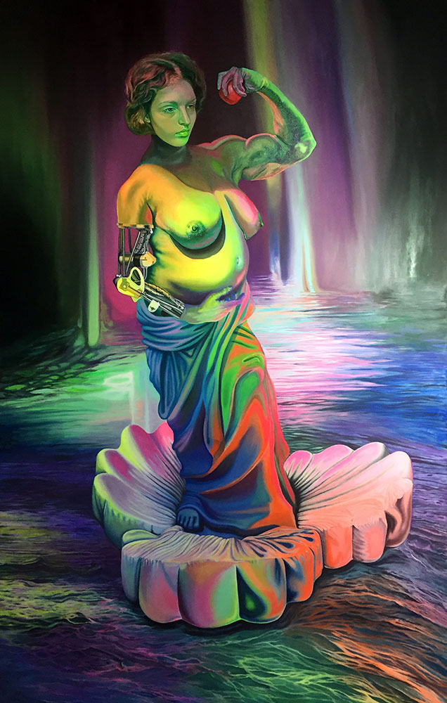 Venus de Milo, Acrylic on canvas 190x120cm, 2021