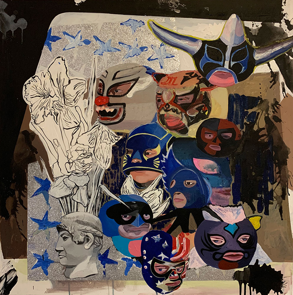 Michail Parlamas, Post PD Phase, Evolution-Revolution, 80x80cm, 2009