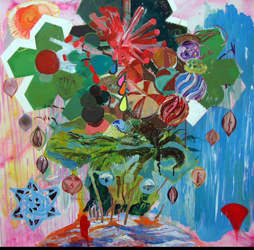 Michail Parlamas, Post PD Phase, Xmas Tree, 80x80cm, 2009