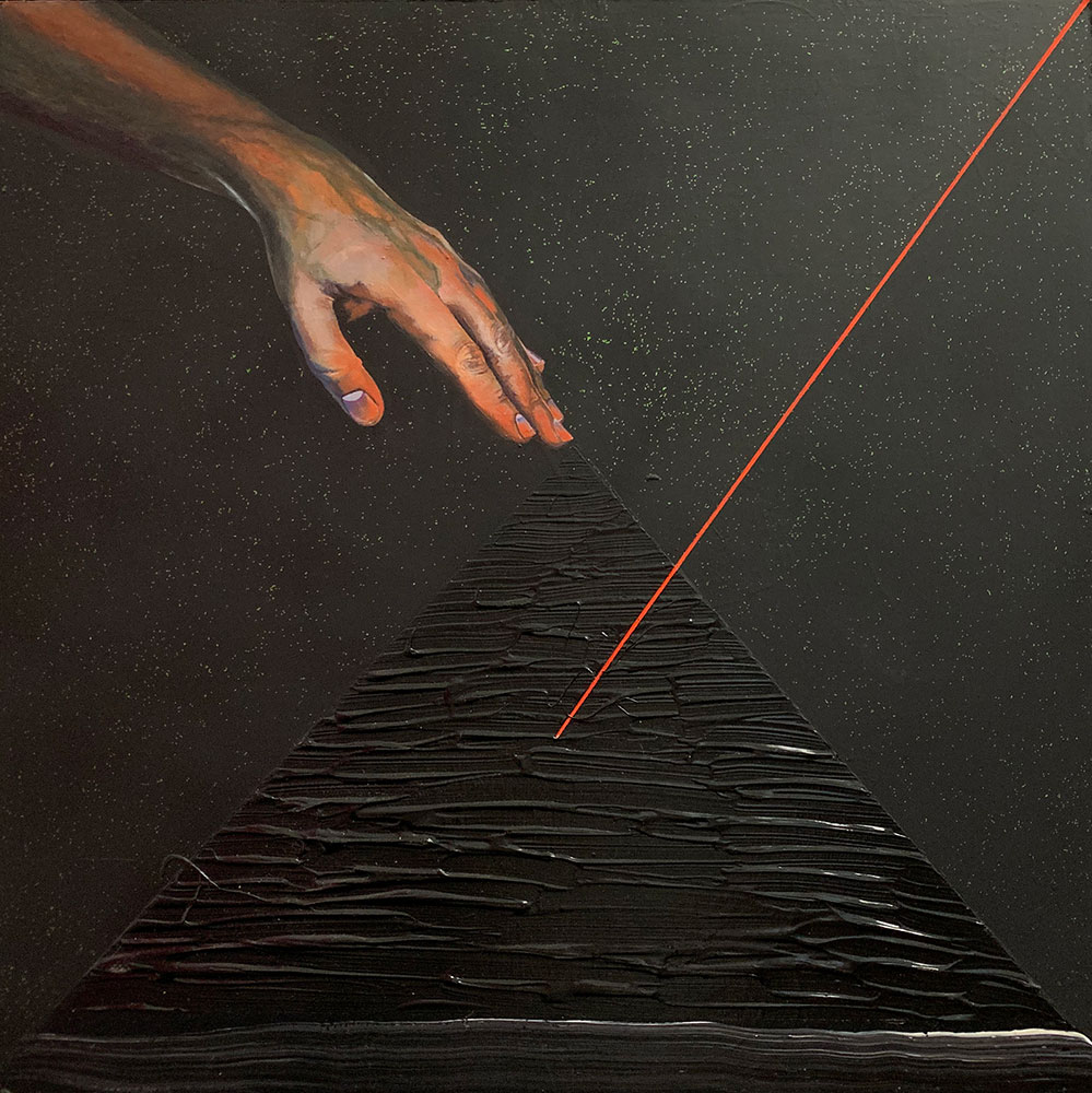 Michail Parlamas Horus 50x50cm αcrylic on canvas 2017