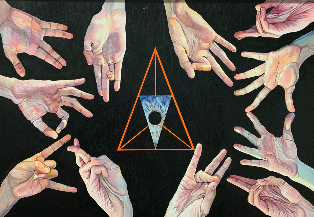 Michail Parlamas ICXC acrylic on canvas 60x90cm 2015