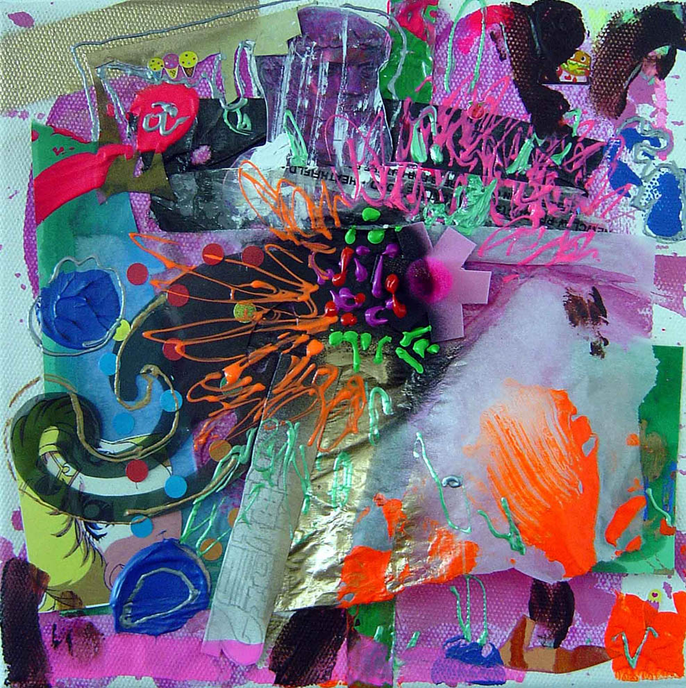 Michail Parlamas - Logo assembly, 20x20cm, acrylic on canvas