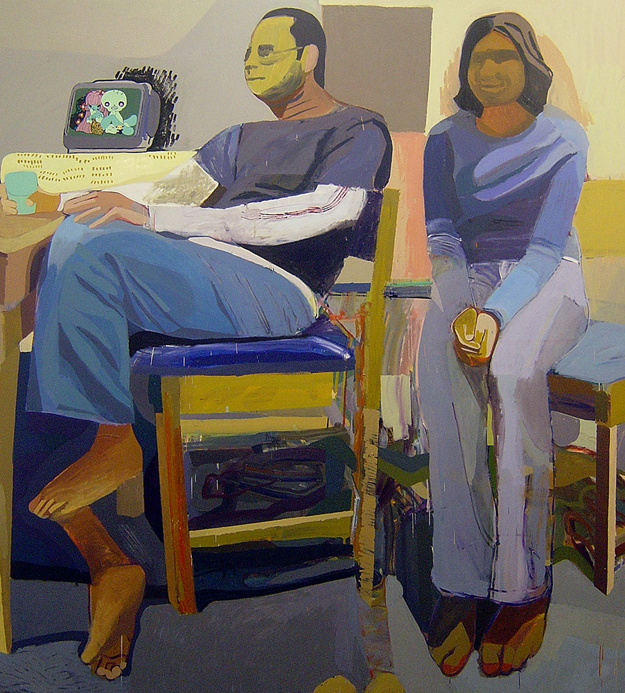 Michail Parlamas - Ruby Rito, oil on canvas, 190x210cm