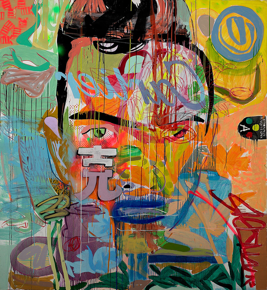 Michail Parlamas - Me Henry, oil on canvas, 190x210cm