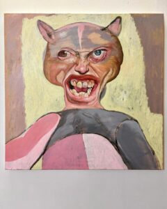 Michail Parlamas Zoomorphic #5 acrylic and oil on canvas 70x70cm