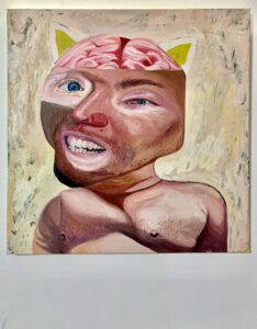 Michail Parlamas Zoomorphic #6 acrylic and oil on canvas 70x70cm