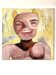 Michail Parlamas Zoomorphic #1 acrylic and oil on canvas 70x70cm