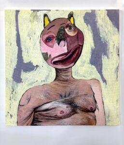 Michail Parlamas Zoomorphic #4 acrylic and oil on canvas 70x70cm