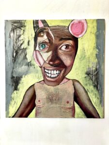 Michail Parlamas Zoomorphic #3 acrylic and oil on canvas 70x70cm