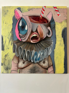 Michail Parlamas Zoomorphic #2 acrylic and oil on canvas 70x70cm