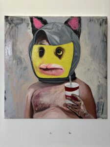 Michail Parlamas Zoomorphic #9 acrylic and oil on canvas 70x70cm